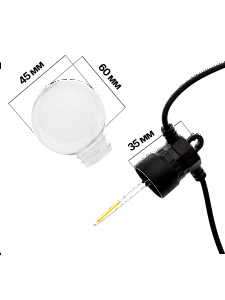 Гирлянда уличная светодиодная 20 лампочек 10м Огонёк OG-LDG24